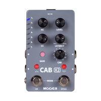 MOOER CAB X2 Stereo IR Cabinet Simulation Guitar Effect Pedal Dual Channel Cab Simulation Pedal 14 Presets 11 Factory IR