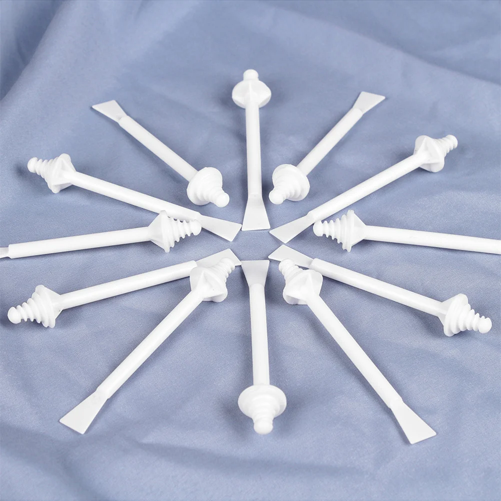 20pcs Depilation Wax Applicator Stick Plastic Disposable For Nose Hair Removal Facial Waxing Smear Tool Wax Rod