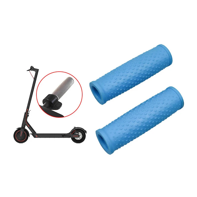 1 Pair Anti-slip Handlebar Protective Cover For Electric Scooter Handlebar Silicone Protective Cover For Scooter Accessories