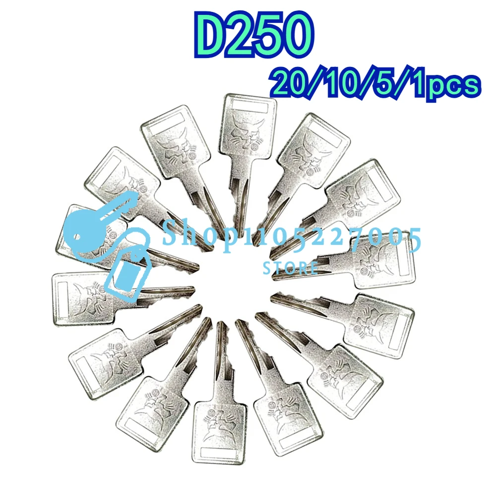 20/10/5/1PCS New Bobcat Keys Is Applicable To S550, S185 Skid Steer Loader, Sweeper Key, S331 / S160 Excavator