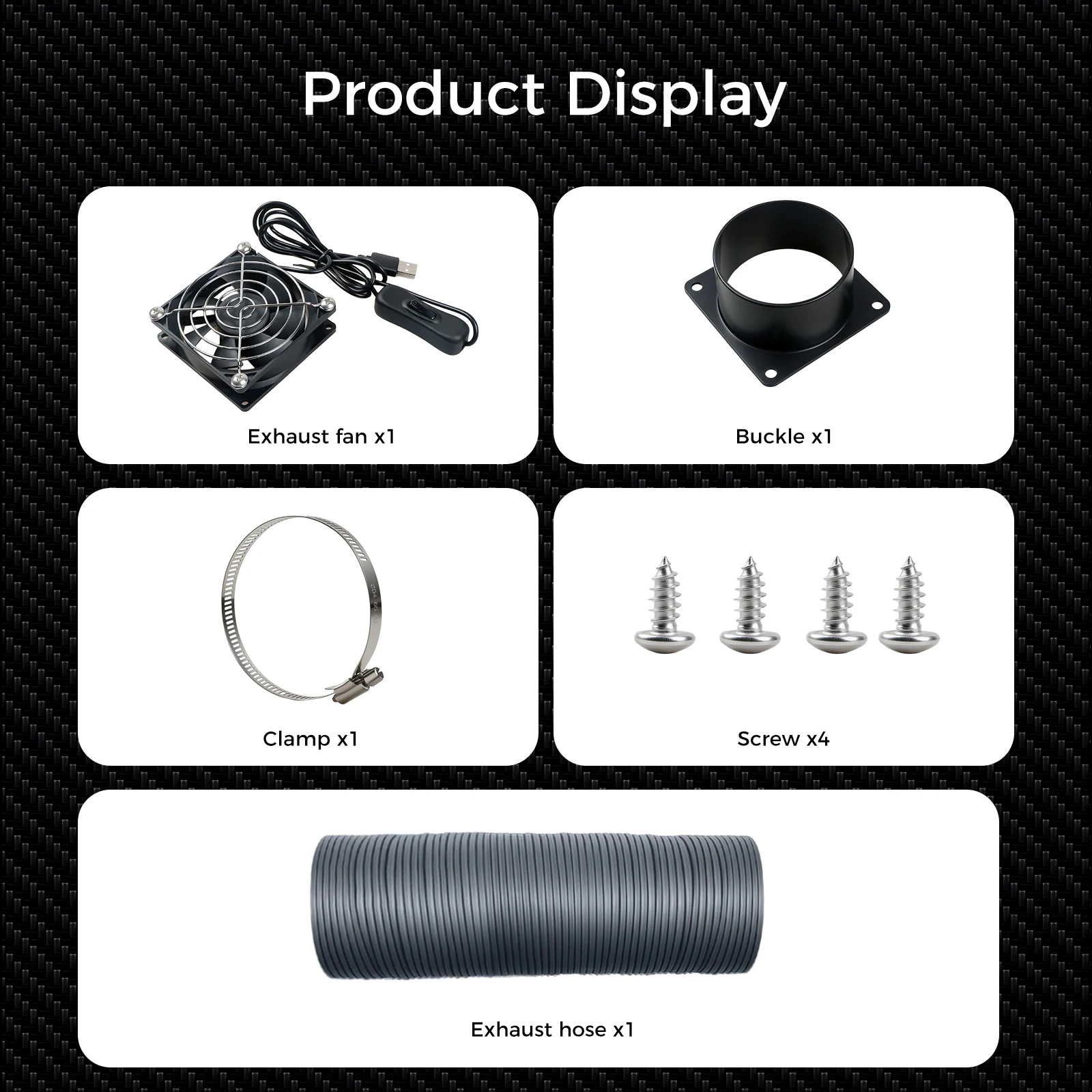 Creality Fume Extraction Kit Efficient Ventilation for 3D Printer Enclosure with Fan Interface and Laser Engraver Enclosure