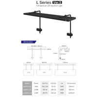WEEK AQUA L Series APP Control Dimmer & Timer RRB+UVA Aquarium Lighting Planted Led Light