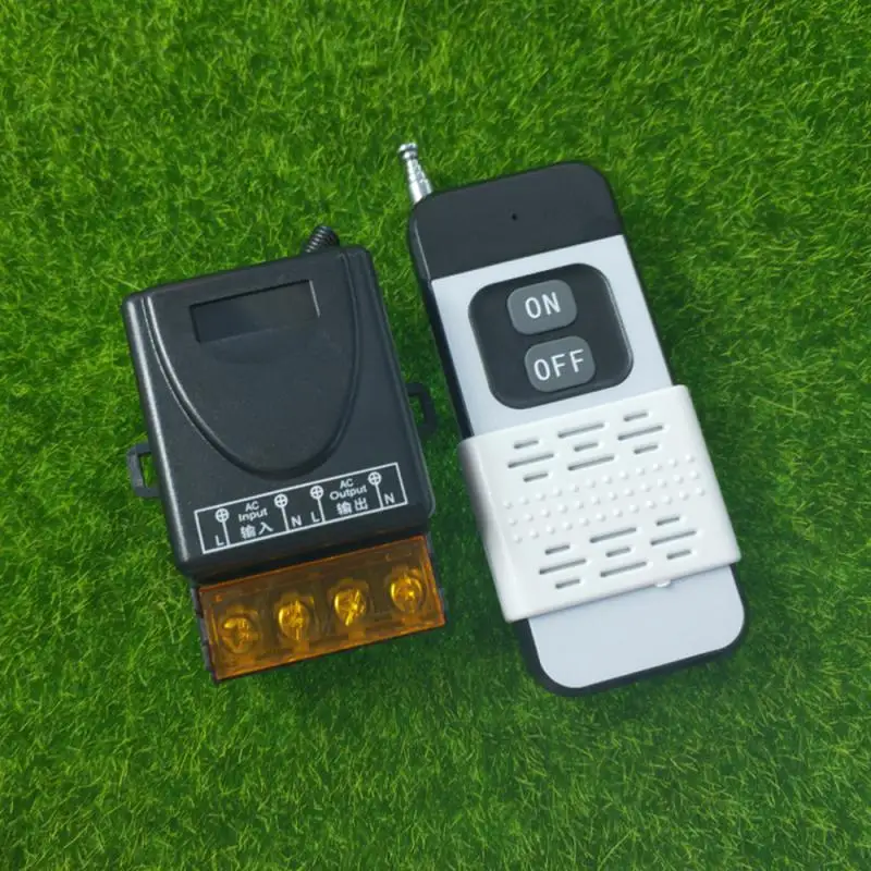 สวิตช์รีโมทคอนโทรล433MHz รีเลย์รับสัญญาณและส่งสัญญาณไร้สาย30A 220V 110V ระยะไกล1000เมตร