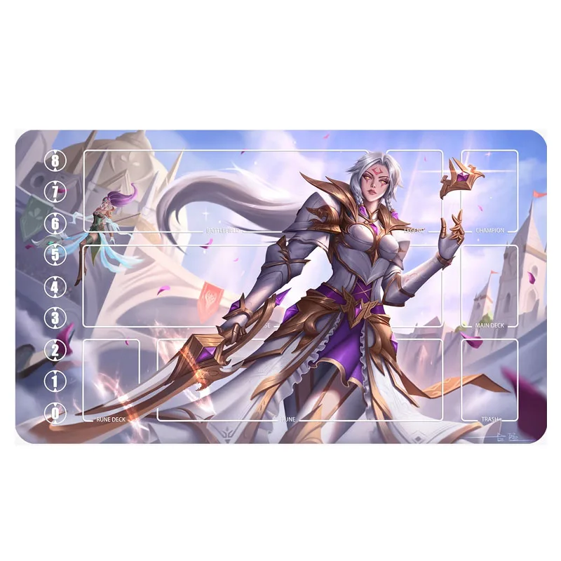 

26 стилей, 600x350x2 мм, DIY игровой коврик для карточных боев Goddess Story Ahris, для одного игрока, для дуэлей, подарок, игрушка