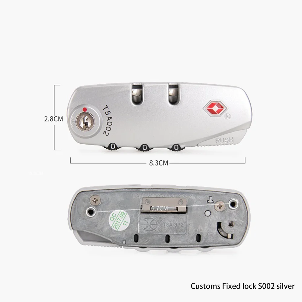 Manufacturers direct luggage accessories, TSA customs fixed password lock suitcase password lock style complete