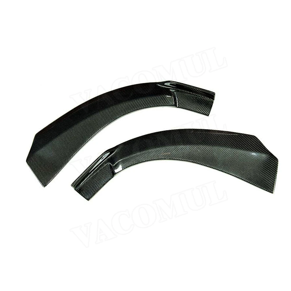 VACOMUL Carbon Fiber Front Bumper Lip Splitters Flaps Spoiler For Benz CLA Class W117 C117 CLA250 CLA260 CLA45 2014-2016 2PCS