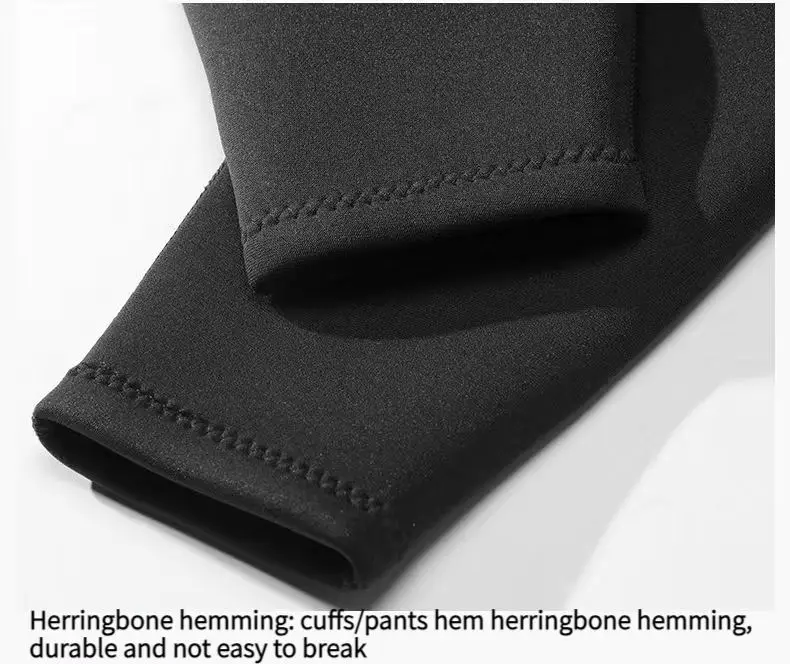 Neopren-Neoprenanzug für Herren, Tauchen, voller Anzug, Speerfischen, Badebekleidung, Schnorcheln, Surfen, einteiliges Set, Winter, warm halten – Detail 5