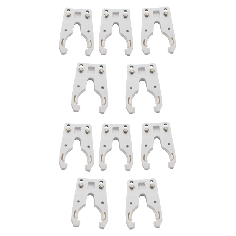 

10PCS/Lot ISO30 Tool Holder Clamp Iron+ABS Flame Proof Rubber Claw