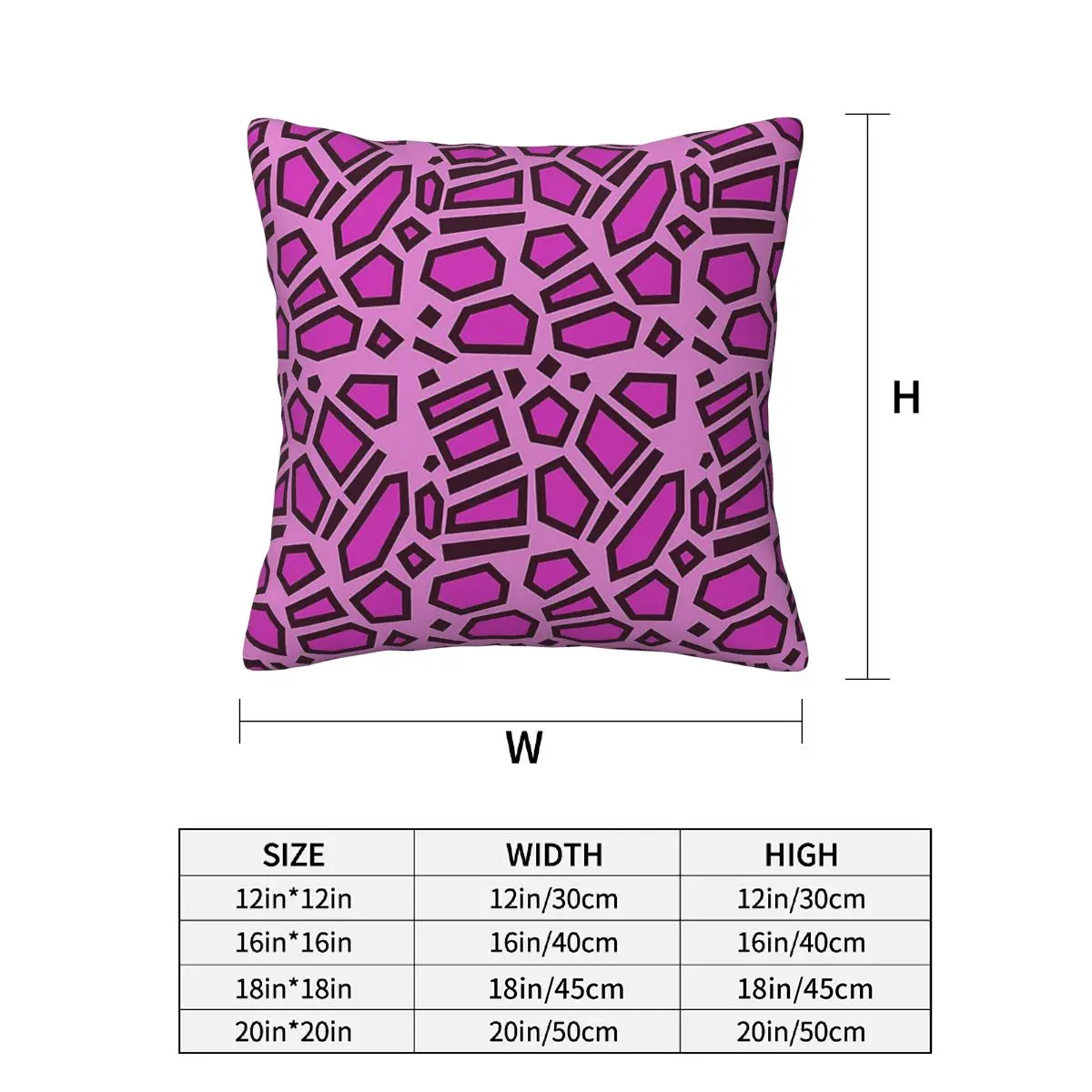 Kipo Pink Mega Jaguar Spots 2 pcs Square Pillowcase Pillow Cover Cushion Decor Comfort Throw Pillow for Home Living Room