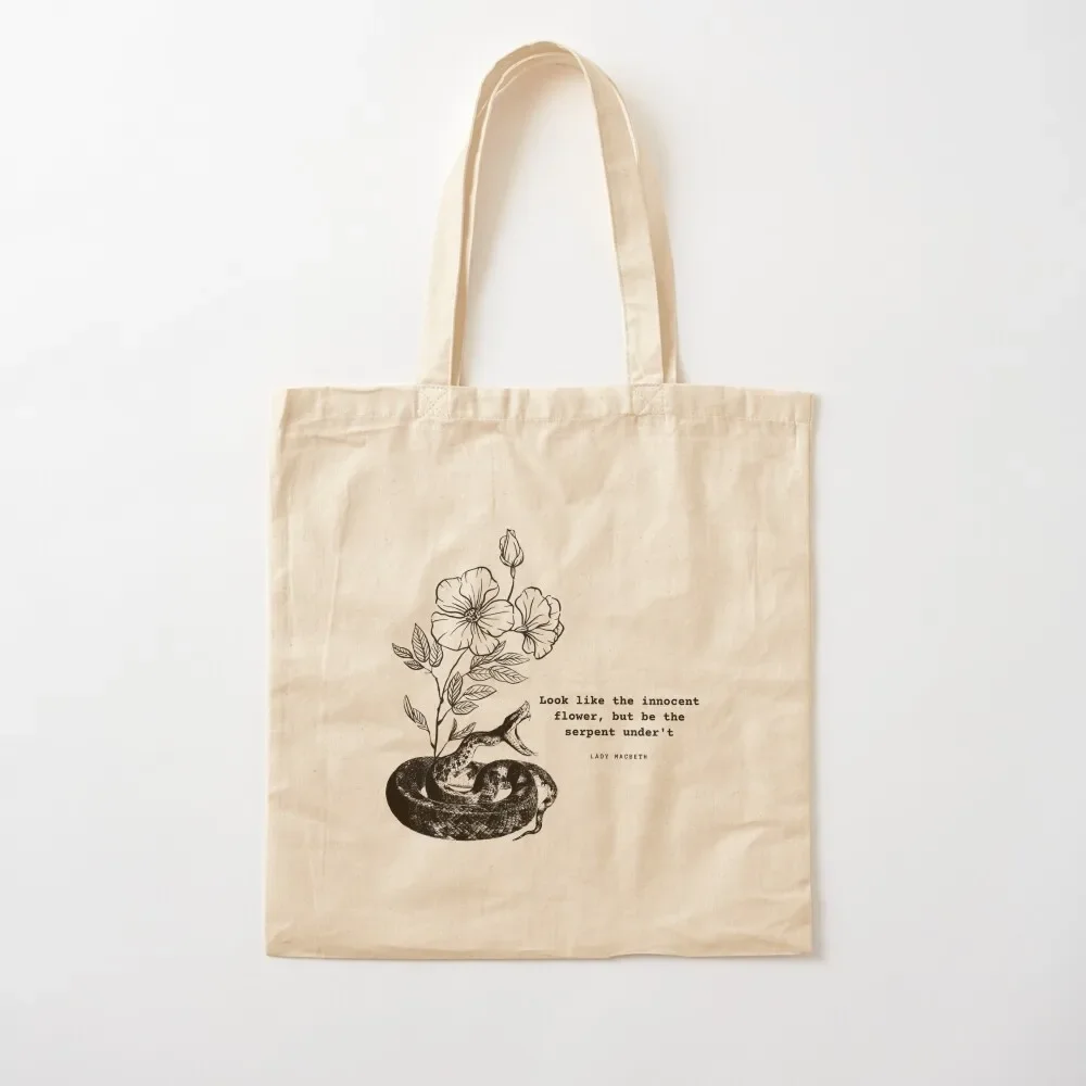 

Macbeth Quote (A1,S5,63-64) Tote Bag canvas tote foldable reusable bag custom bags Tote Bag