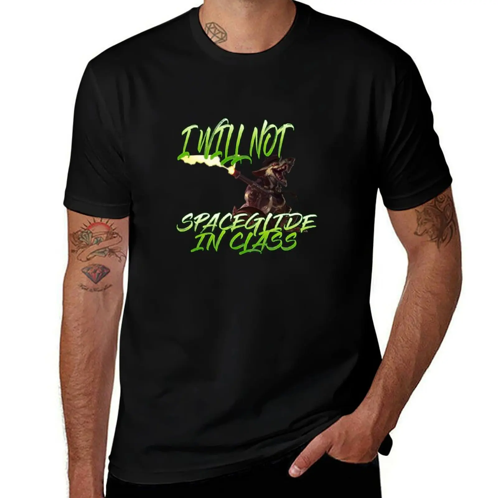 I will not spaceglide in class Twitch T-Shirt Casual Basic Short Sleeve T-Shirt