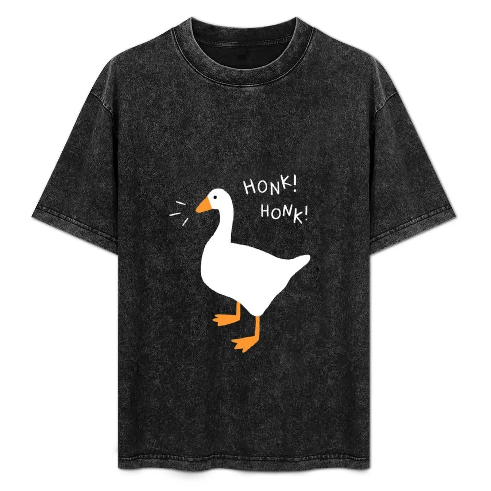 

Honk Honk Goose T-Shirt Vintage Print Crew Neck Tee