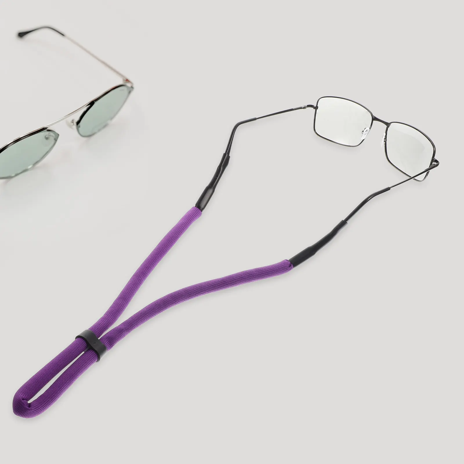 

4Pcs Colored Glasses Strap Soft Silicone Tube Floating Sunglass Holder Adjustable Sports Eyeglasses Retainer for Adults