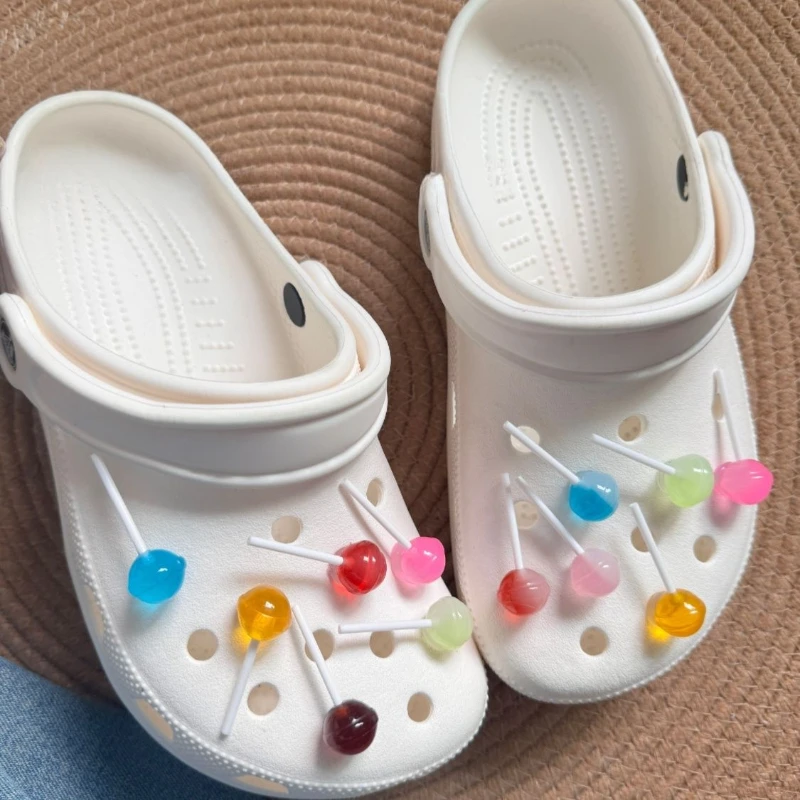 

DIY Cute Cartoon Snacks Shoe Charms Designer Colorful Lovely Simulated Candy Clogs Jeans All-match Fashion Shoe Charms for Crocs