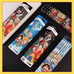 Nieuwe Animatie Randapparatuur Uit Één Stuk Potlood Hb Potlood Driehoekige Houten Paal Luffy Zoro Usopp Ornamenten Collectie Speelgoed Beste Cadeau