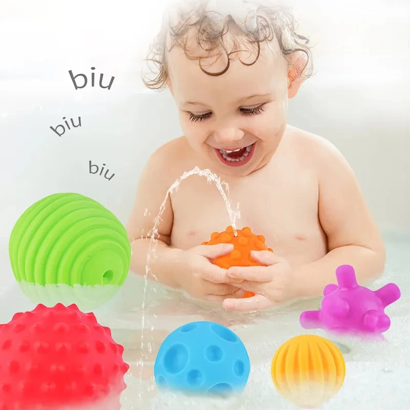 Baby Toy Sensory Balls Rattles Toy Textured Hand Touch Grasp Massage Ball Infant Senses Development Toys For Babies 0 12 M Games