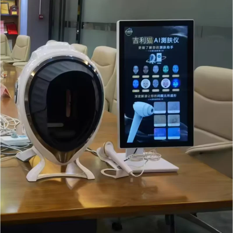 3D Facial Skin Analyzer Scanner Dermatoscope Face Mirror Beauty Salon Skin Diagnostics Machine