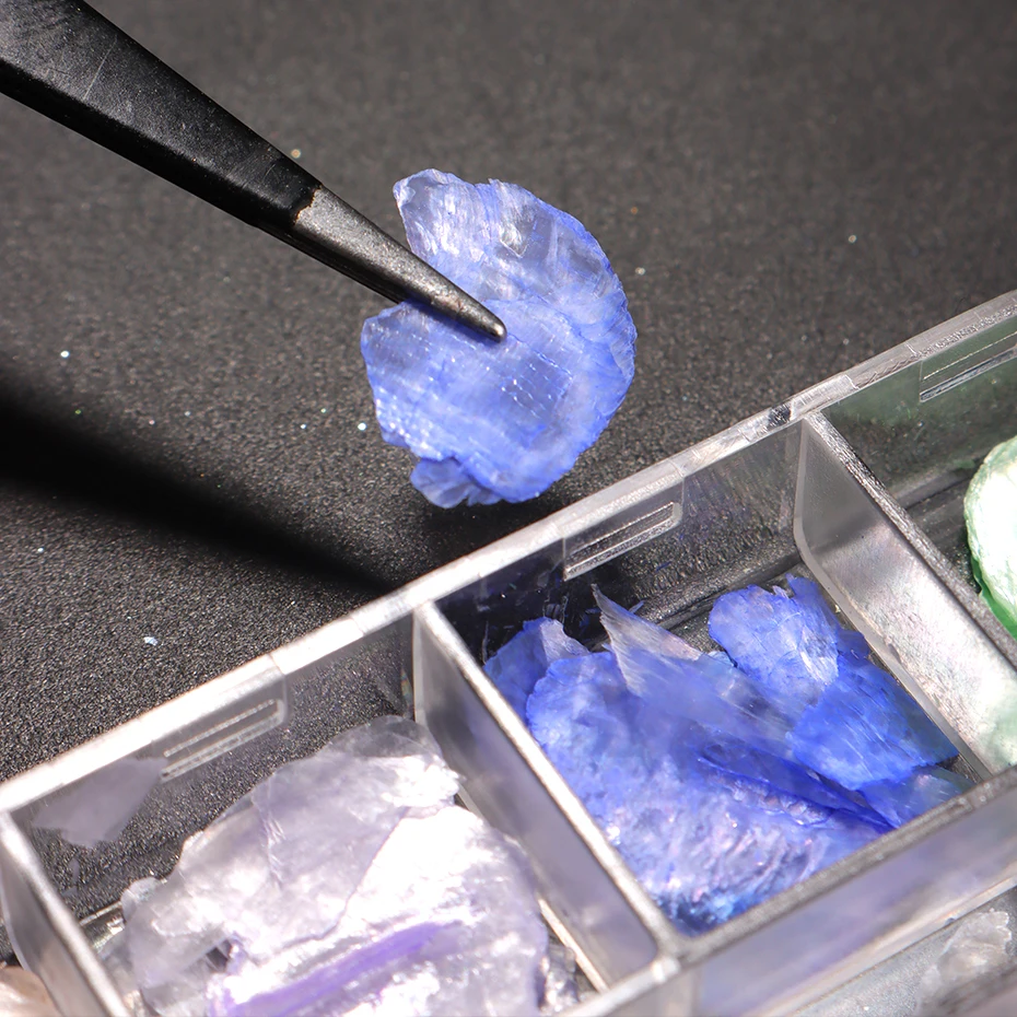 12 Gitter Seidenmatt-Muschelschalen-Flocken, schillernde dünne Muschelscheiben, Opal-Muschelfragmente, Nageldekoration, 3D-Glitzer-Pailletten für Maniküre – Detail 6