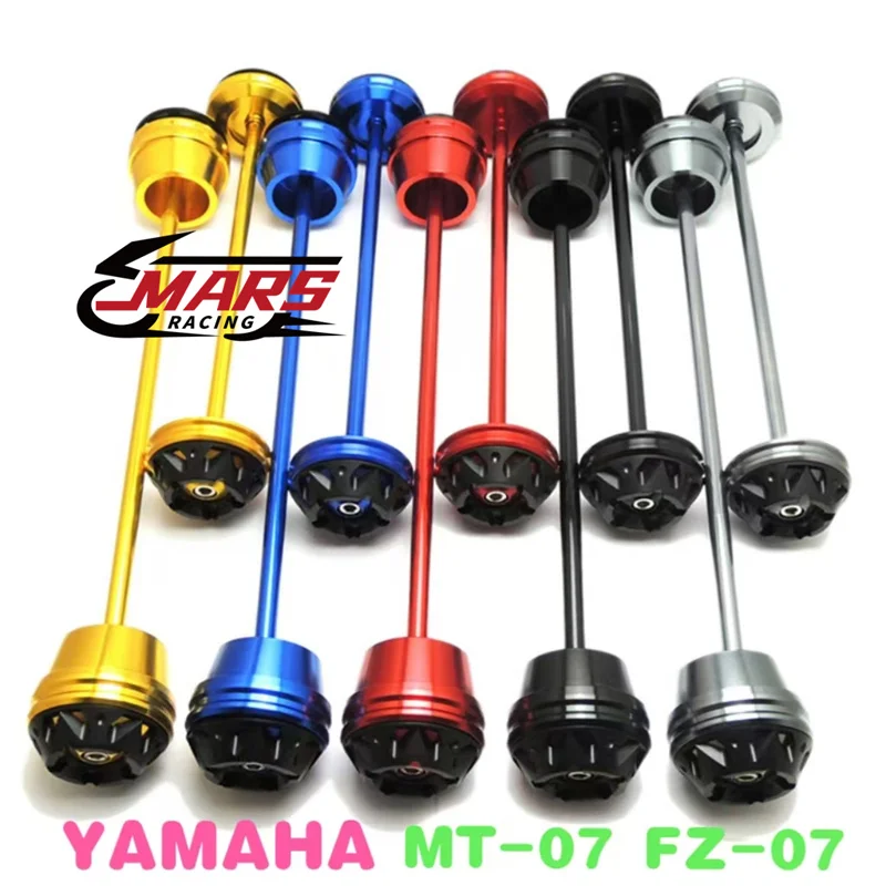 

For Yamaha MT-07 FZ-07 MT07 FZ07 2013-2020 XSR700 2018-2020 Motorcycle Front & Rear Wheel Fork Axle Sliders Cap Crash Protector