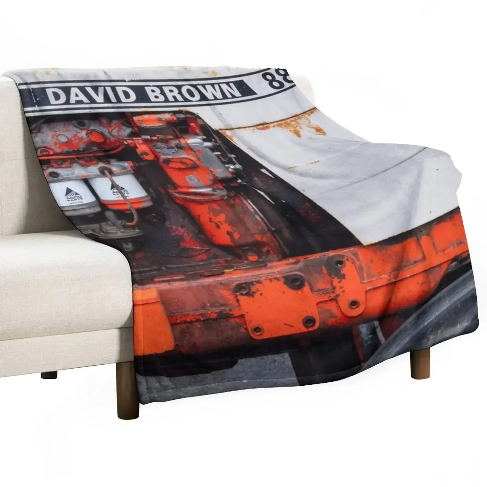 

Vintage David Brown 885 Throw Blanket Soft Plaid Plush Furrys Blankets