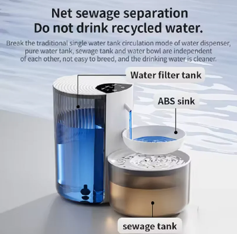 Akıllı Evcil Hayvan Su Sebili, - Wireless Pet Water Fountain Battery incelemesi ve fiyatı