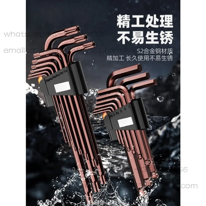 Brand new hexagonal wrench set 6-edge screwdriver tool extended wrench in stock