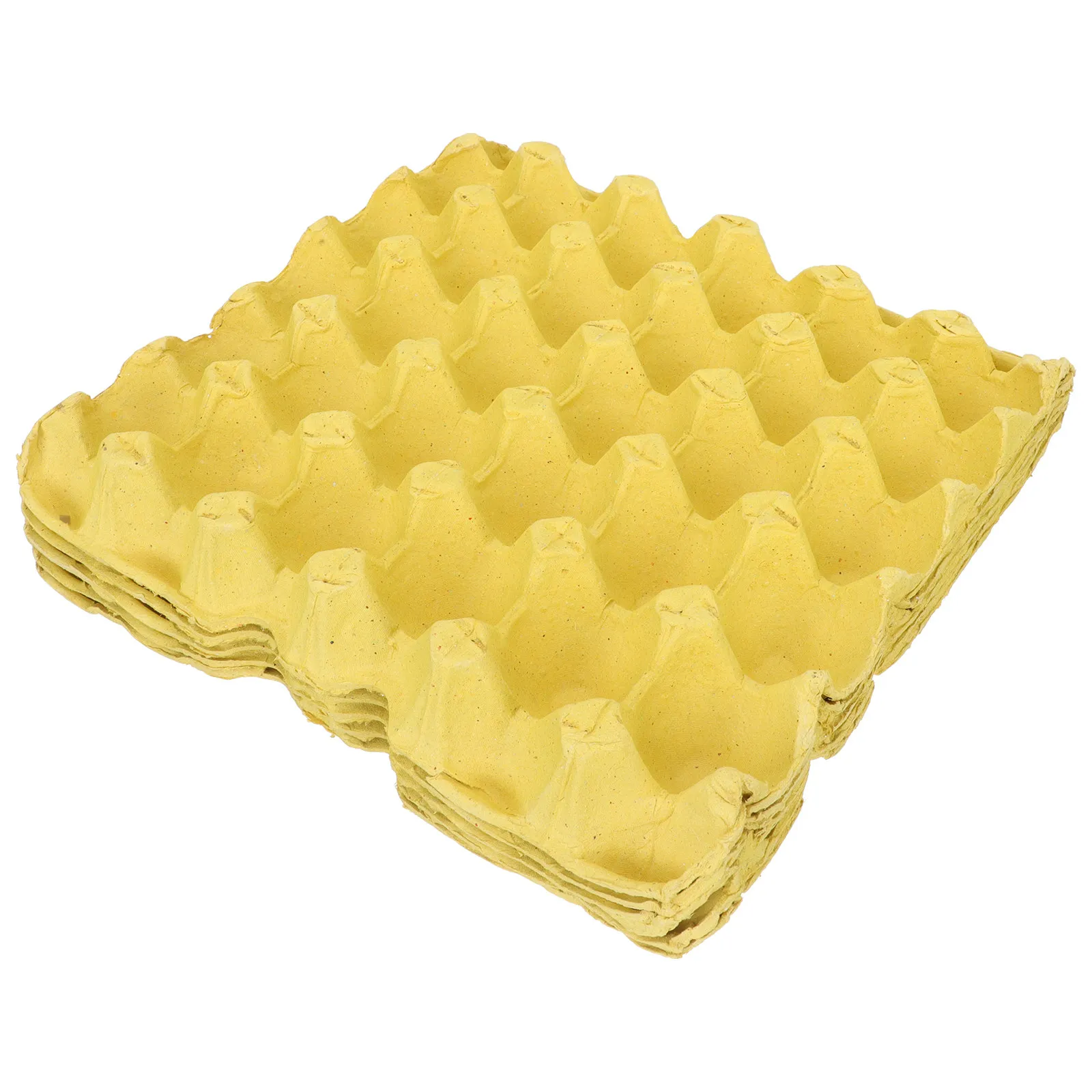 5Pcs High-Grade Pulp Egg Trays 30-Compartment Egg Holders Safe Separation Design for Family Kitchen Commercial Use