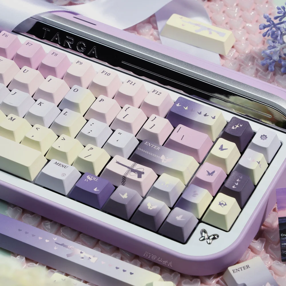 أغطية مفاتيح Mudie الارتفاع الأصلي مادة pbt ذات خمسة جوانب التسامي شخصية أصلية أغطية مفاتيح ميكانيكية مخصصة للوحة المفاتيح