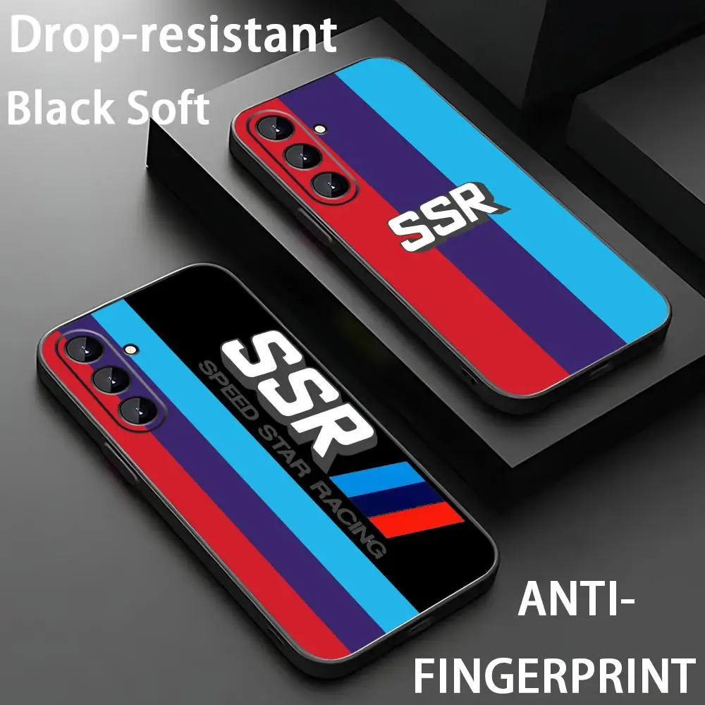 ssr Hub brand Phone Case For Samsung Galaxy S26 S25 S24 S23 S22 S21 Plus Ultra Fold A Soft Black
