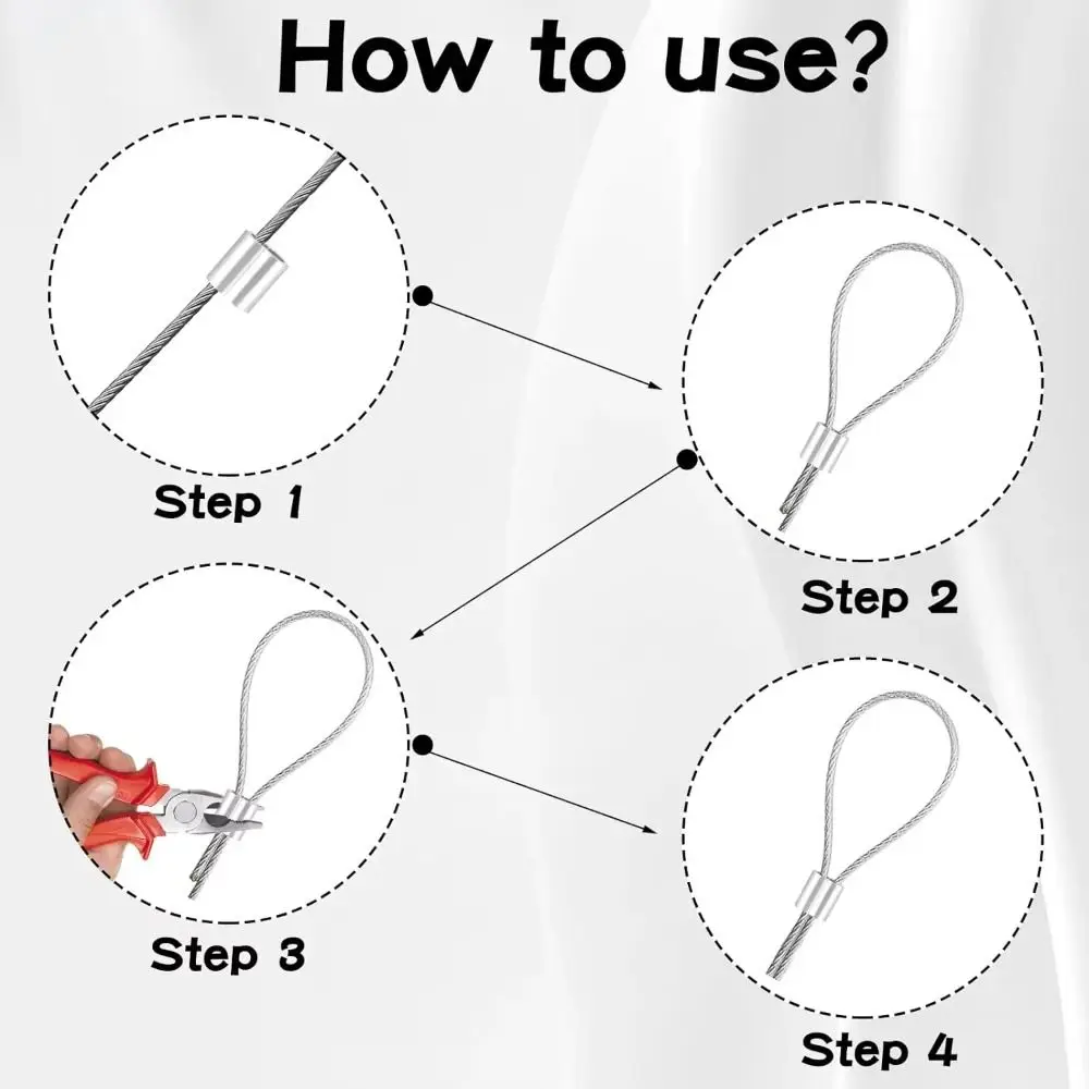 Double Hole Cable Crimp Ring Steel Construction Double Barrel Design Wire Rope Fixed Accessories M 1 to M 12 Sizes