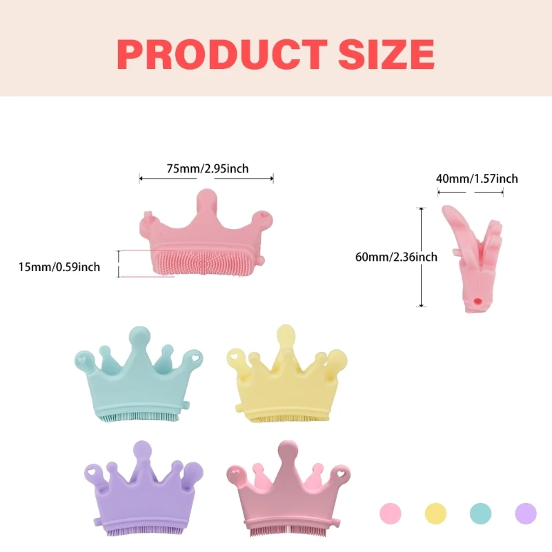 2 peças silicone escova unhas separador unhas base prática suporte unhas