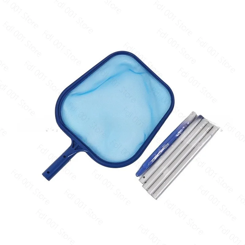 Pool cleaning with rod leaf  5 aluminum rod shallow net removable, five rod t swimming pool fishing net