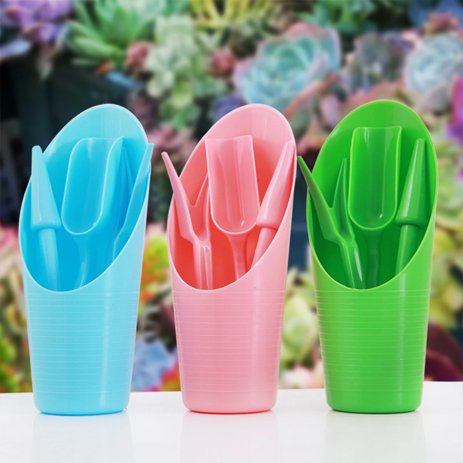 

4 шт./компл., набор садовых кашпо, лопата для посева, ложка, инструмент для суккулентов, саженцев, бонсай, удобрения, пластиковая ручка, инструмент для замены почвы