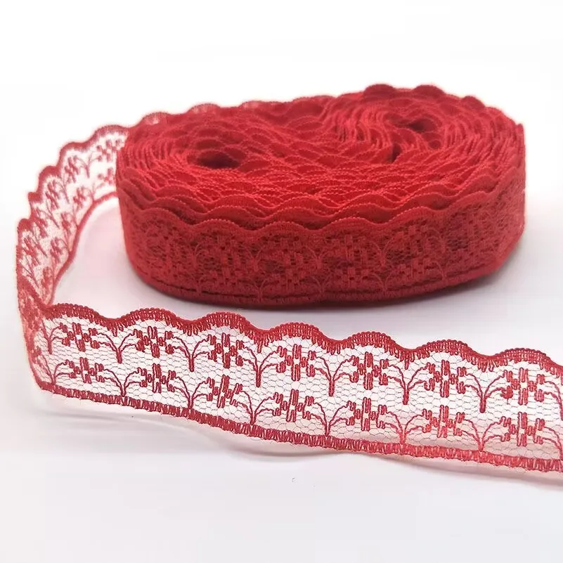 wholesale New! 600yards  beautiful soft lace ribbon, 2.2cm wide, Hearts pattern DIY Clothing/Accessories/floral accessories, etc