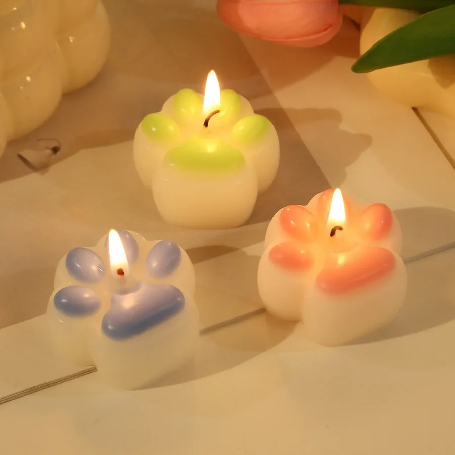 1 Stück/4 Stück Duftkerze im Katzenpfoten-Design, für Geburtstag, Valentinstag, DIY-Heimdekoration, Partydekoration, Hochzeits-Souvenirs