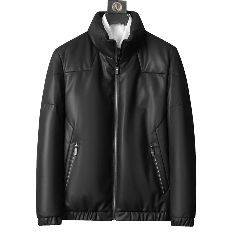 

2025 new arrival natural sheepskin 90% white goose down jackets men,Genuine leather coat, ZC2232