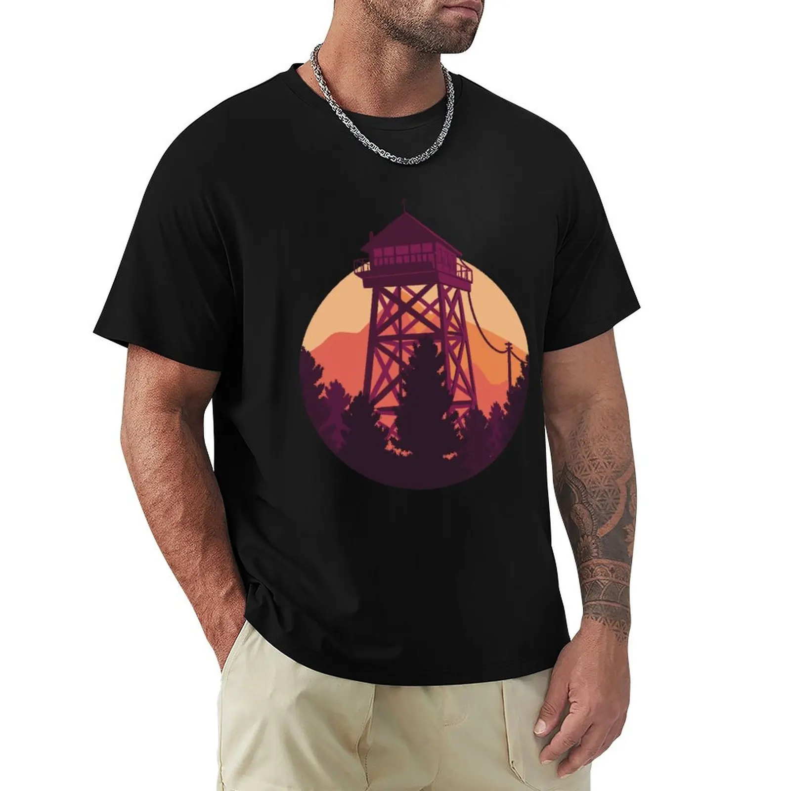 

Firewatch T-Shirt valentines boutique clothes summer clothes man clothes heavyweight t shirts for men