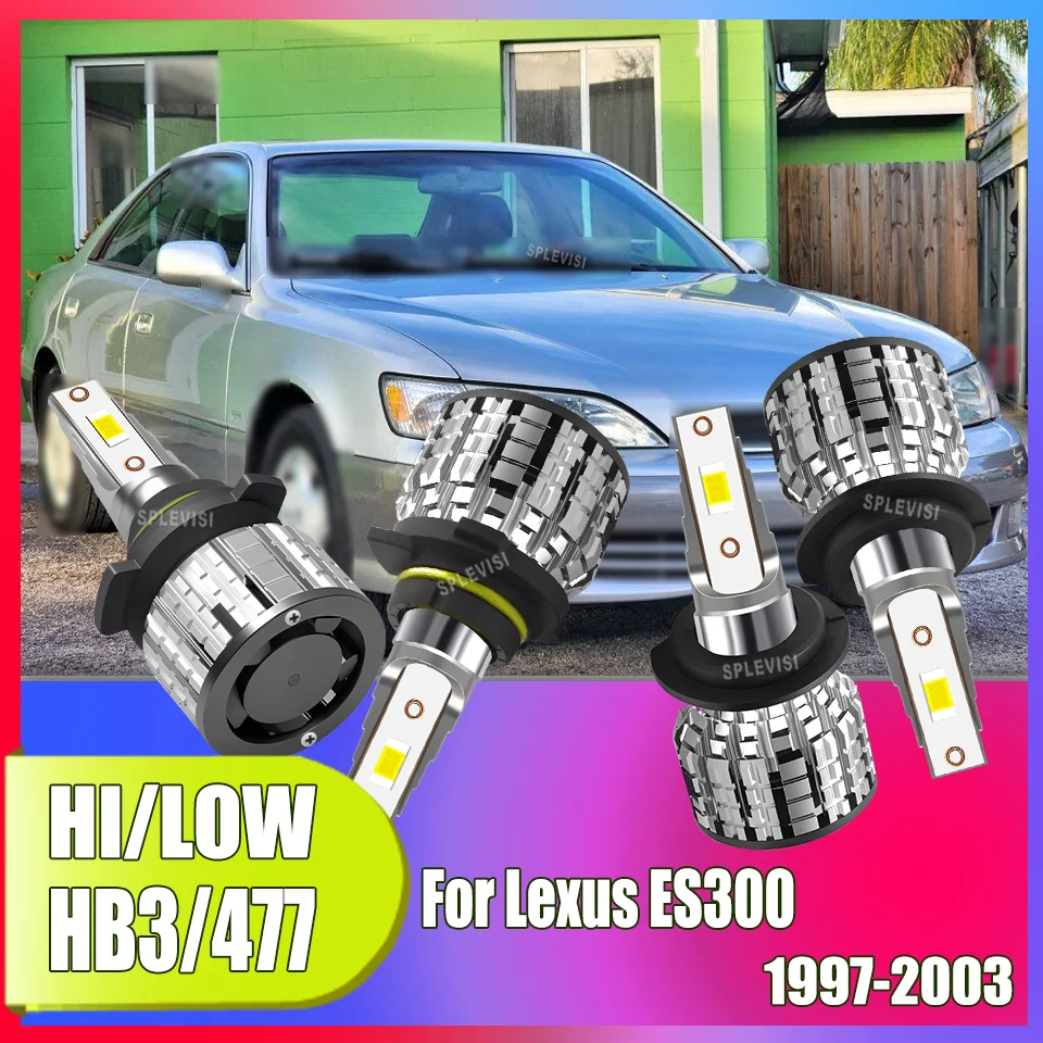 

High-Performing LED Headlight Kit High Low Beam HB3 H7/499 Consistent Quality For Lexus ES300 1997 1998 1999 2000 2001 2002 2003