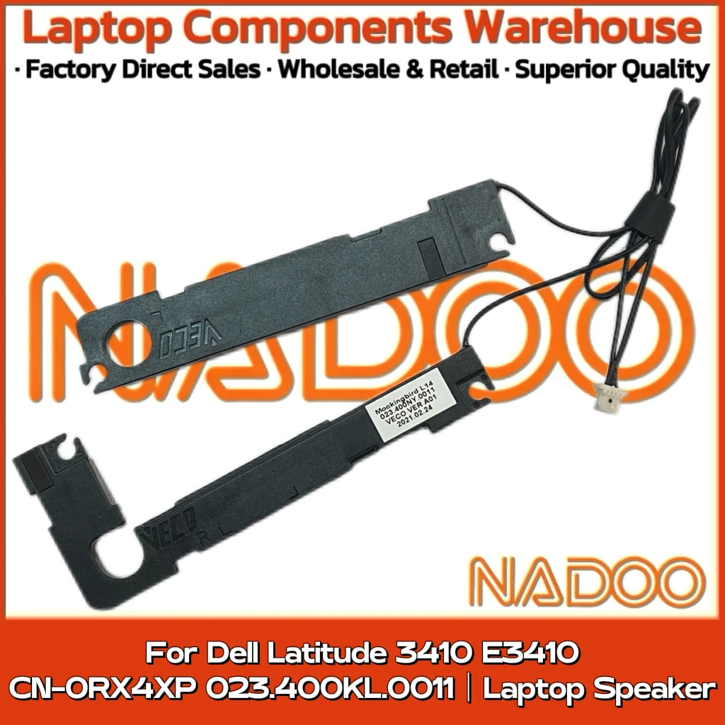デル-latitude-3410-e3410-cn-0rx4xp-023400kl0011用の新しいオリジナルノートパソコン用スピーカー内蔵スピーカーホーンオーディオ