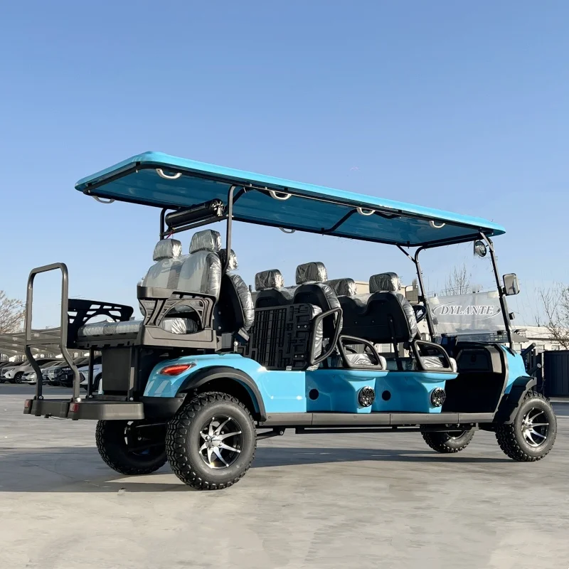 

CE Approved Lithium Battery Cheap Club Golf Car Adults Scooter Solar Panels 5000W motor 4 6 8 Seat Electric Golf Cart