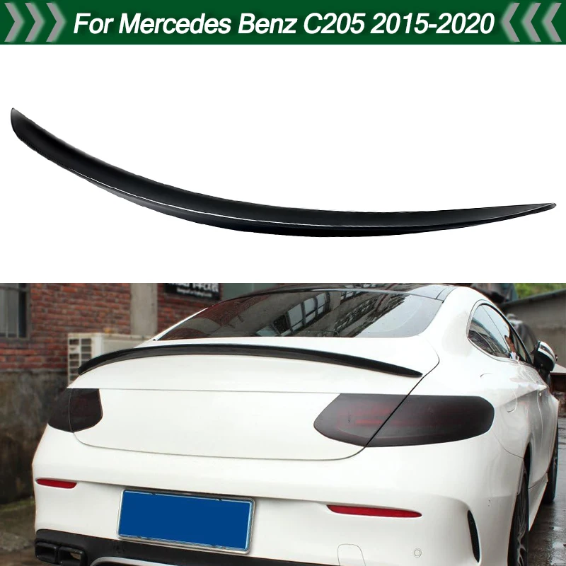 MagicKit Rear Trunk Spoiler Gloss Black For Mercedes Benz C Class C205 Coupe 2015-2019 AMG Style CAR Accessories