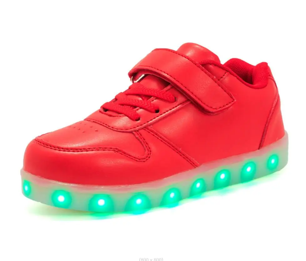 Eur25-35 usb charging breathable summer children basket led shoes kids with lights up luminous shoes for girls&boys sneakers