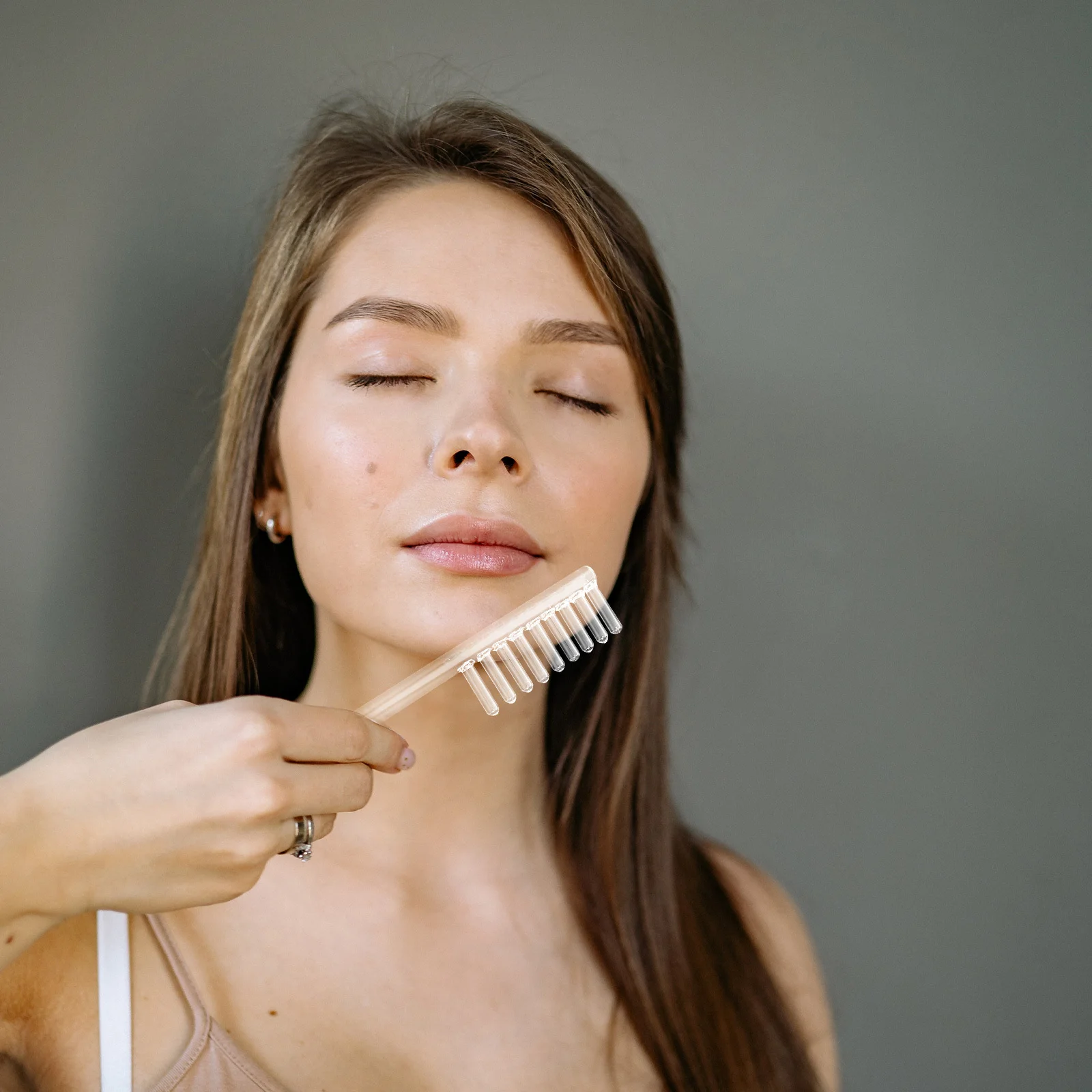 

2Pcs High Frequency Electrode Glass Tubes Spare Parts for Facial Wand Device Transparent Durable Wand Accessories