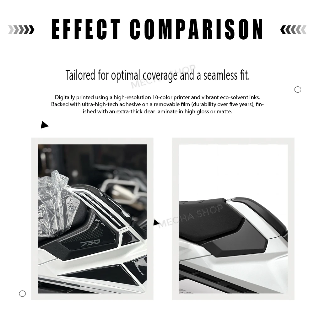 Stiker Sepeda Motor Resin 3D Kompatibel dengan X-ADV750 untuk Honda X-ADV 750 Pedal Pelindung 2025