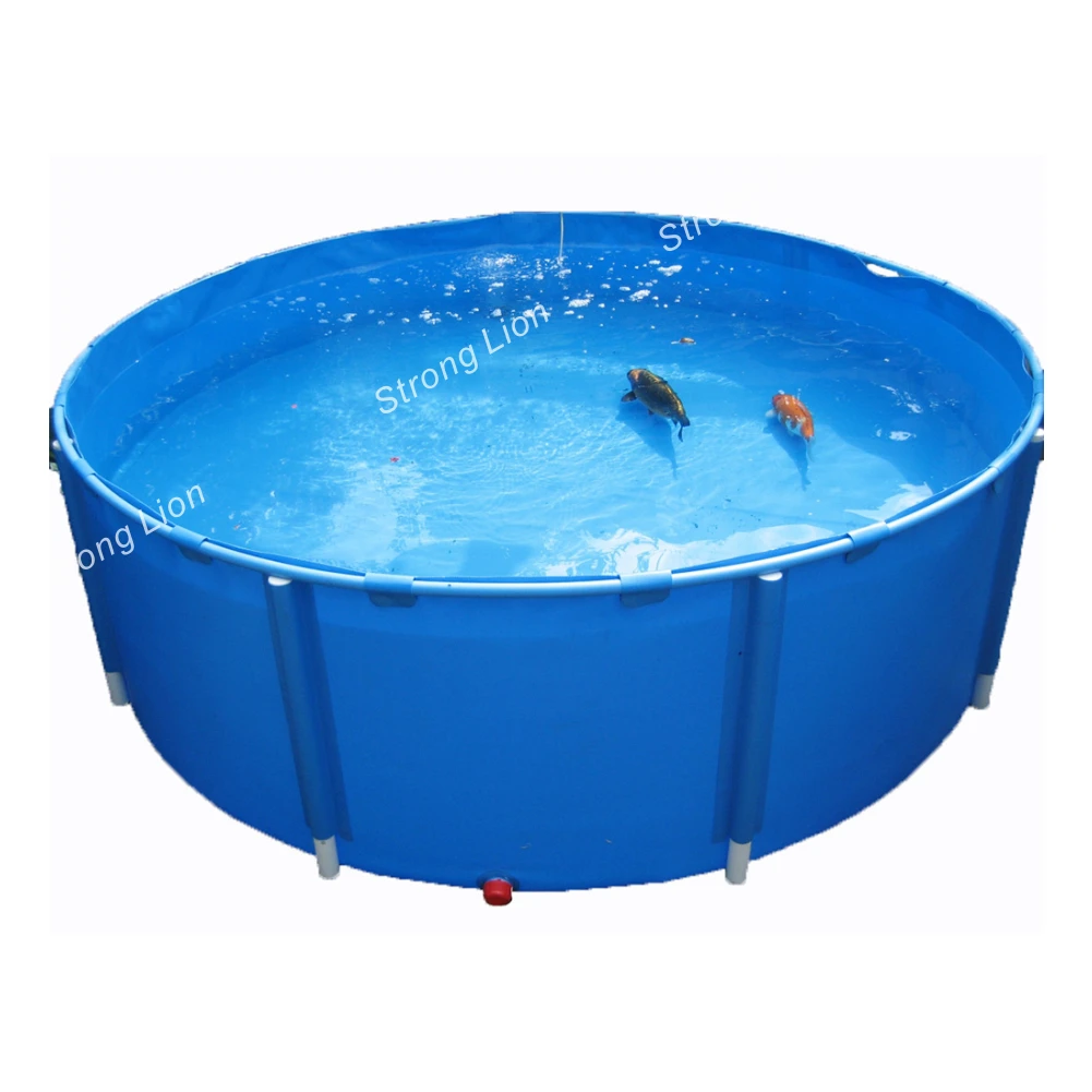 Foldable PVC Tarpaulin Fish Farming Pond Tank