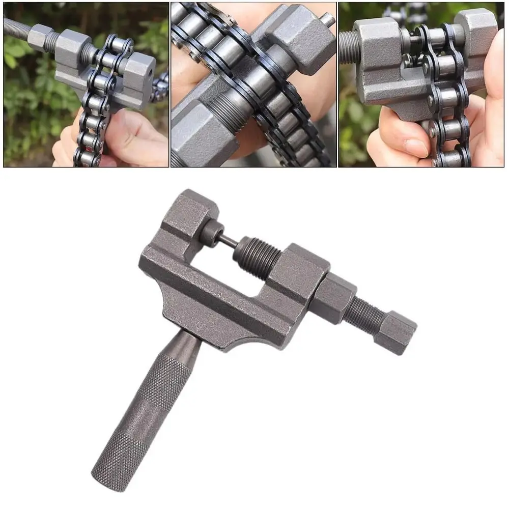 

Metal Motorcycle Chain Breaker Non Slip Handle Repair Bicycle Chain Breaker Riveting Tool Link Hook Bike Chains Extractor