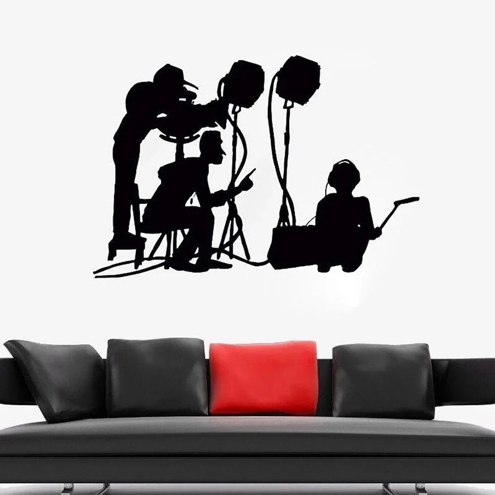 Cinema Wall Decal Film Filmmaker Wall Sticker Filmmaking Film Students Gifts Vinyl Cinema Office Decoration Film Crew Decal C173