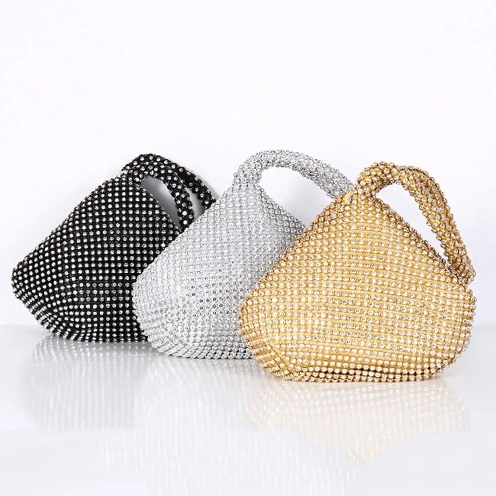 Graceful Rhinestone Clutch Purses Durable Handbag Elegant Evening Clutch Bag Fashion Glitter Women Party Bag Women