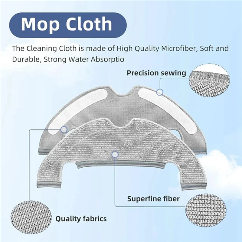 N18Rกรองฝุ่นสําหรับDreame Z10 Pro,L10 Plus,D10 Plusอุปกรณ์เสริมMopผ้าหลักแปรงด้านข้างเครื่องดูดฝุ่นอะไหล่