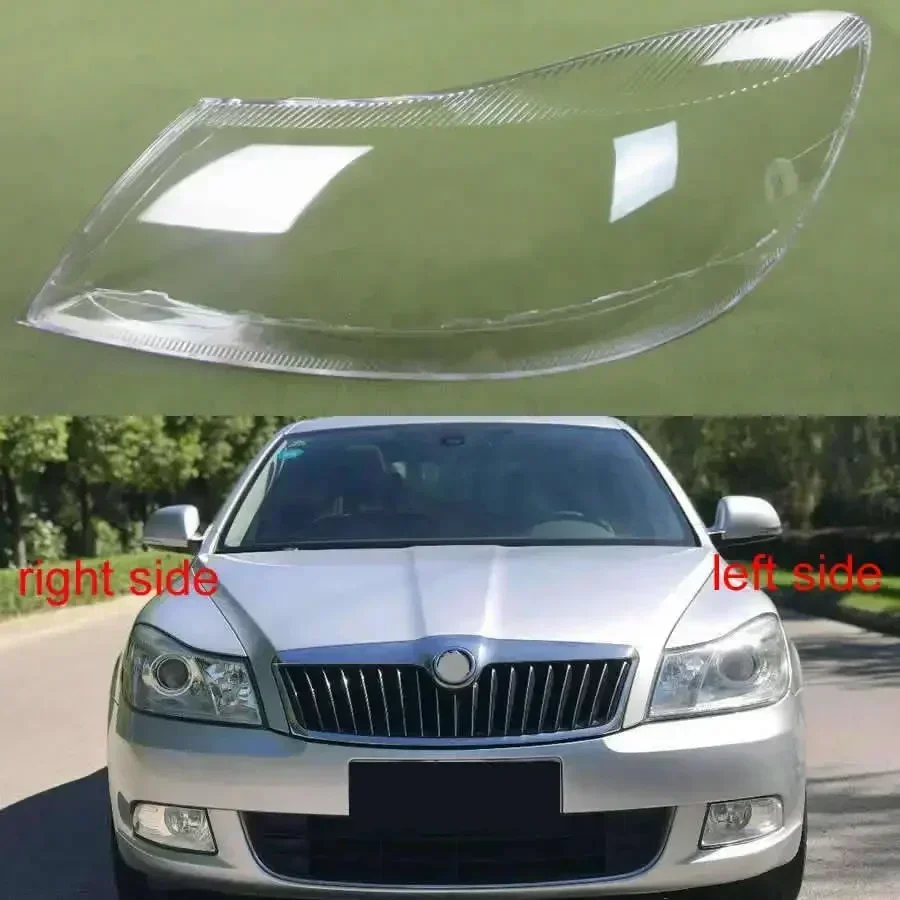 

For Skoda Octavia 2010 2011 2012 2013 2014 Headlight Cover Transparent Lampshade Lamp Lens Headlamp Shell Plexiglass